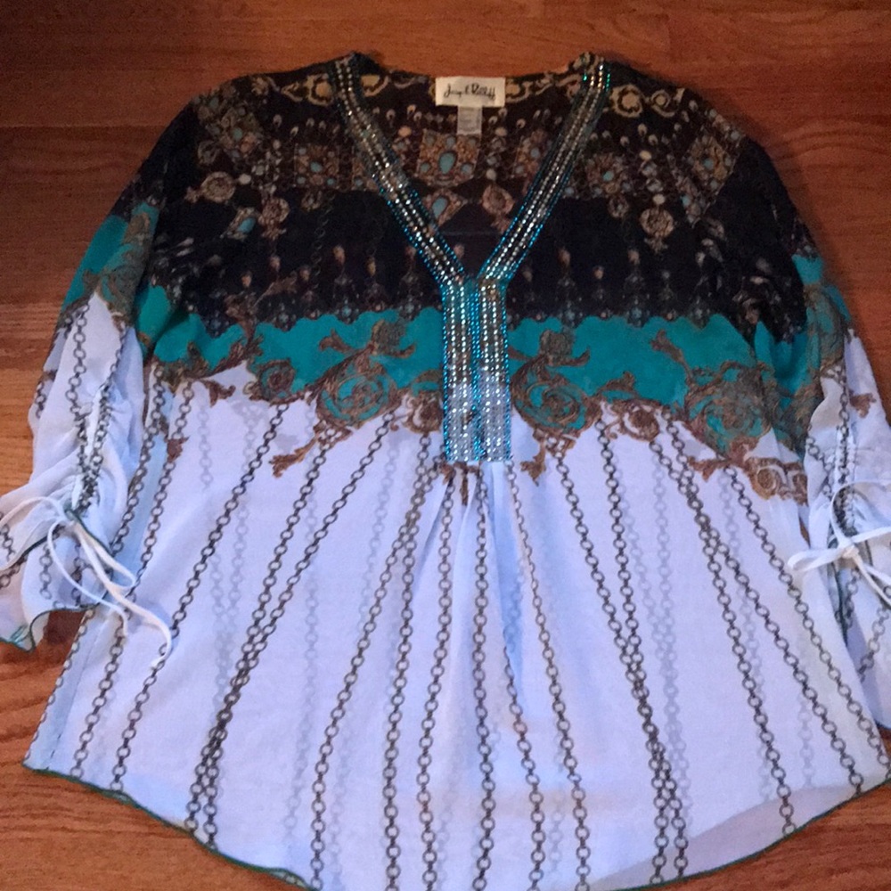 Joseph Ripkoff sheer shirt